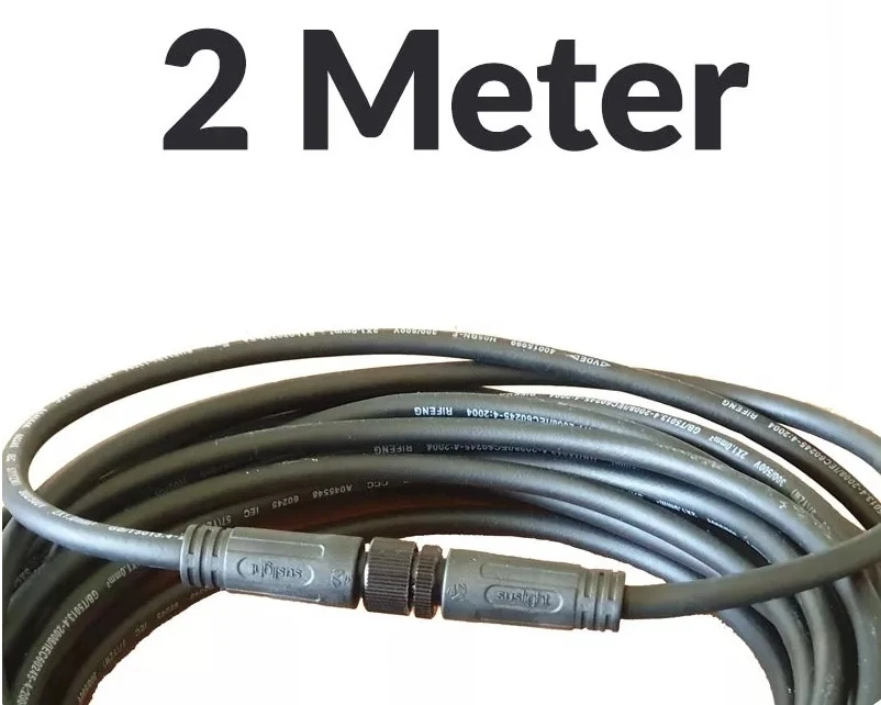 Suslight Stroomkabel 2 meter - Afbeelding 1